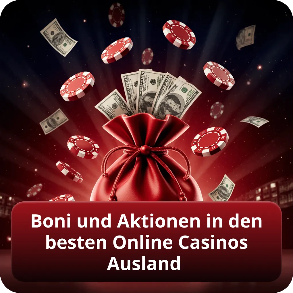 Boni und Aktionen in den besten Online Casinos Ausland